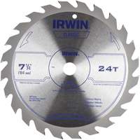 Lame de scie circulaire de s&eacute;rie classique, 7-1/4", 24 dents, Pour Bois Dufferin Supply