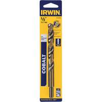 Heavy-Duty Jobber Drill Bit, High Speed Cobalt, 1/2", 6" L, 1-1/2" Flute, 135° Point Angle Dufferin Supply