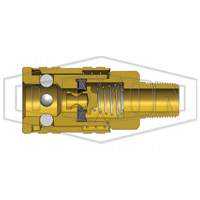 M-Series ARO Pneumatic Manual Coupler, 1/4" Dufferin Supply