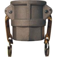 Coupleur &agrave; came et cannelure Global, Aluminium, Type D, 2", NPT femelle, 250 PSI Dufferin Supply