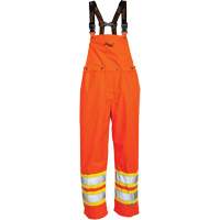 Journeyman&reg; 300D Bib Pants, Polyester, Large, High Visibility Orange Dufferin Supply