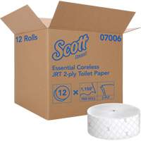 Scott<sup>®</sup> Essential Toilet Paper, Jumbo/Coreless Roll, 2 Ply, 1150' Length, White NJJ008 | Dufferin Supply