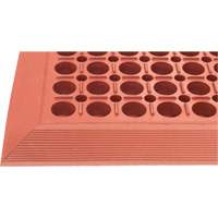 Competitor Series Mats, Slotted, 3' x 5' x 7/8", Orange, Natural Rubber NJL866 | Dufferin Supply