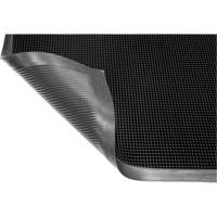 Gritstop Fingermat Matting, Rubber, Scraper Type, Textured Pattern, 2-2/3" x 3-3/4", Black Dufferin Supply