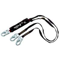 PRO Shock-Absorbing Lanyard, 6', Snap Hook Center, Snap Hook Leg Ends, Kevlar&reg; Dufferin Supply