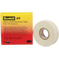 Ruban en tissu de verre Scotch, 19 mm (3/4") la x 20 m (66') lo, 7 mils, Blanc Dufferin Supply