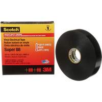 Ruban isolant Super 88 de calibre professionnel Scotch, 19 mm (3/4") la x 32,9 m (108') lo, 8,5 mils, Noir Dufferin Supply