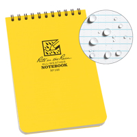 Carnet de notes de poche &agrave; spirale, Couverture souple, Jaune, 100 Pages, 4" , 6"  Dufferin Supply
