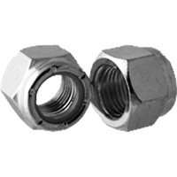 Bague arr&ecirc;toir en nylon mince de s&eacute;rie lourde NTU pour &eacute;crou de blocage, 3/4"-10 dia, Zingu&eacute; Dufferin Supply