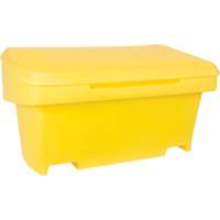Heavy-Duty Outdoor Salt and Sand Storage Container, 24" x 48" x 24", 10 cu. Ft., Yellow NM947 | Dufferin Supply
