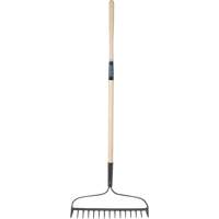 Heavy-Duty Bow Rake, Wood Handle, 58" L, 15" Blade, 15 Tines Dufferin Supply