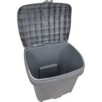 Salt & Sand Storage Bins, With Hasp, 21" x 27" x 26", 4.24 cu. ft., Grey Dufferin Supply