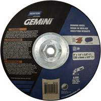 Meule soucoupes Gemini, 9" x 1/4", Arbre 5/8"-11, Oxyde d'aluminium, Type 28 Dufferin Supply