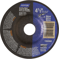 Meules &agrave; moyeu d&eacute;port&eacute; en m&eacute;tal, 4-1/2" x 1/4", Arbre 7/8", Oxyde d'aluminium, Type 27 Dufferin Supply