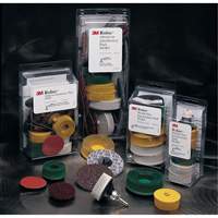 Ensemble de meules en soie Roloc Scotch-Brite, C&eacute;ramique, Grain 50, 80, 120, 2" dia. Dufferin Supply