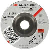 Green Corps Flexible Grinding Wheel, 5" x 1/4", 7/8" Arbor, Ceramic, Type 1 Dufferin Supply