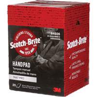 Scotch-Brite 7447 Hand Pads, Aluminum Oxide, 9" x 6", Very Fine Grit Dufferin Supply