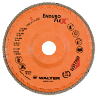 Disques &agrave; lamelles Enduro-Flex, 6" x 7/8", Type 27, Grain 40, Zirconium Dufferin Supply