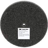 Meule unitaris&eacute;e EXL Scotch-Brite, 5" x 1/2", Arbre de 1/4", Grain de Fin, Carbure de silicium Dufferin Supply