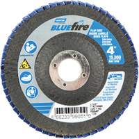 Disque &agrave; lamelles coniques R884P BlueFire, 4" x 5/8", Type 29, Grain P60, Alumine de zirconium Dufferin Supply