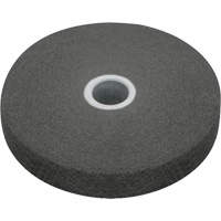 Meule homog&egrave;ne EXL Scotch-Brite, 4" x 1/4", Arbre de 1/4", Grain de Fin, Carbure de silicium Dufferin Supply