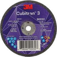 Meule &agrave; tronçonner Cubitron 3, 3" x 0,035", Arbre de 1/4", Type T1, C&eacute;ramique, 21000 Tr/min Dufferin Supply