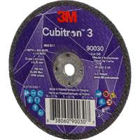 Meule &agrave; tronçonner Cubitron 3, 3" x 0,035", Arbre de 1/4", Type T1, C&eacute;ramique, 21000 Tr/min Dufferin Supply