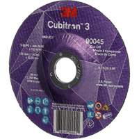 Cubitron™ 3 Cut-Off Wheel, 5" x 0.045", 7/8" Arbor, Type T27, Ceramic, 12250 RPM NY551 | Dufferin Supply