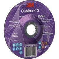 Cubitron™ 3 Cut-Off Wheel, 5" x 0.045", 7/8" Arbor, Type T27, Ceramic, 12250 RPM NY551 | Dufferin Supply