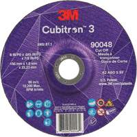 Cubitron 3 Cut-Off Wheel, 6" x 0.045", 7/8" Arbor, Type T27, Ceramic, 10200 RPM Dufferin Supply