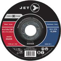 Meule Power-Xtreme ZA24S, 4-1/2" x 1/4", Arbre 7/8", Type 27 Dufferin Supply
