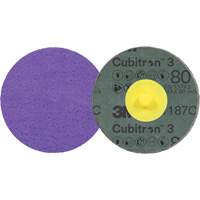 Disque en fibre Roloc Cubitron 3, 2" dia., Grain 80+, C&eacute;ramique Dufferin Supply