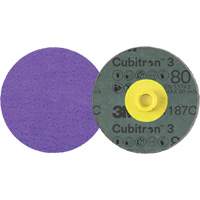 Disque en fibre Roloc Cubitron 3, 4" dia., Grain 80+, C&eacute;ramique Dufferin Supply