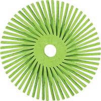 Brosse radiale en soies de pr&eacute;cision type A PN-RB Scotch-Brite , C&eacute;ramique, Grain 50+, 3" dia. Dufferin Supply