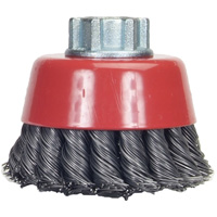 Knotted Wire Cup Brush, 6" Dia. x 5/8"-11 Arbor Dufferin Supply