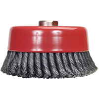 Knotted Wire Cup Brush, 6" Dia. x 5/8"-11 Arbor Dufferin Supply
