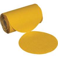 Stikit No Hole Gold Abrasive Disc Roll, 6" Dia., 220 Grit, Aluminum Oxide Dufferin Supply