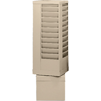 Literature Storage Racks, Rotating, 44 Slots, Steel, 14-1/8" W x 14-1/8" D x 48-1/2" H Dufferin Supply