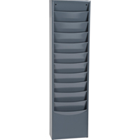 Literature Storage Racks, Stationary, 11 Slots, Steel, 9-3/4" W x 4-1/8" D x 36" H Dufferin Supply