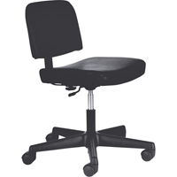 Chaises de dactylo, Vinyle, Noir, Capacit&eacute; 250 lb Dufferin Supply