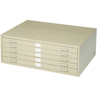Classeurs en acier pour plans, 5 Tiroirs, 53-3/8" la x 41-3/8" p x 16-1/2" h Dufferin Supply