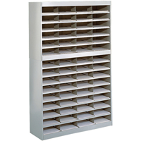 Casiers pour documentation &agrave; service intensif, Stationnaire, 60 fentes, Acier, 37-1/2" la x 12-3/4" p x 60" h Dufferin Supply