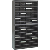 Heavy-duty Literature Organizers, Stationary, 72 Slots, Steel, 37-1/2" W x 12-3/4" D x 71" H Dufferin Supply