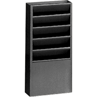 Literature Storage Racks, Stationary, 5 Slots, Steel, 9-3/4" W x 4-1/8" D x 21" H Dufferin Supply