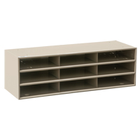 Data Organizers, Stationary, 15 Slots, Steel, 33-3/4" W x 11 5/8" D x 17 3/4" H Dufferin Supply