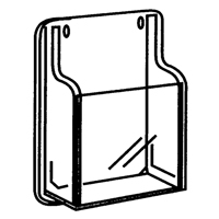 Literature Displays, Wall Mount, 9 Slots, Plastic, 30" W x 2" D x 36-7/8" H Dufferin Supply