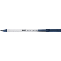 Bic&reg; Round Stic Ball Point Pen, Blue, 1 mm Dufferin Supply