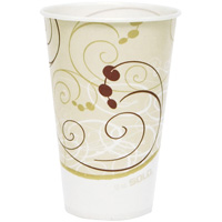 Disposable Cups, Paper, 12 oz., Multi-Colour OE075 | Dufferin Supply