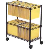 File Carts- 2-tier Rolling File Cart OE806 | Dufferin Supply
