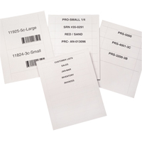 Bin Buddy Label Holders, 48" L x 8" W Dufferin Supply